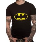 Batman Shirt  Distressed Logo schwarz