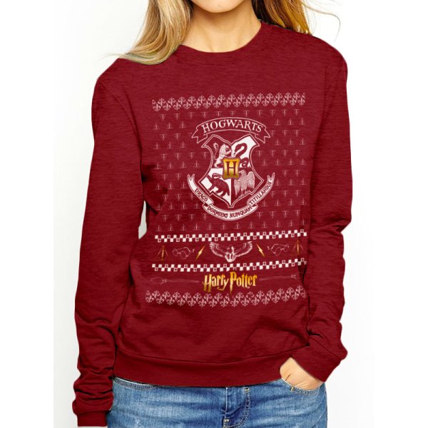 Harry Potter Pullover S Xmas Crest rot