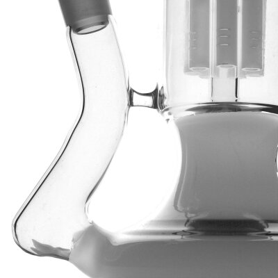 Whity Perc Bong 18,8mm Glas Highline weiß & Perkolator