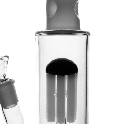 Whity Perc Bong 18,8mm Glas Highline weiß & Perkolator