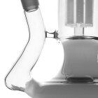 Whity Perc Bong 18,8mm Glas Highline weiß & Perkolator