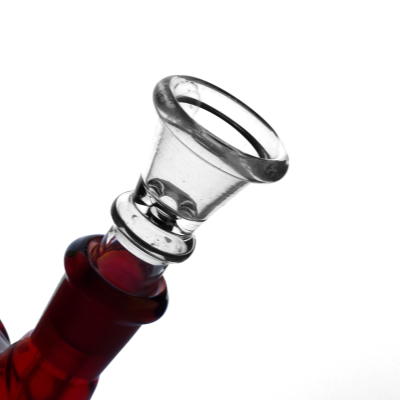 Black Leaf Rasta Bong 14,5mm gebogen, Eisfach & Kickloch, Kräuter