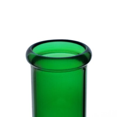 Black Leaf Rasta Bong 14,5mm gebogen, Eisfach & Kickloch, Kräuter