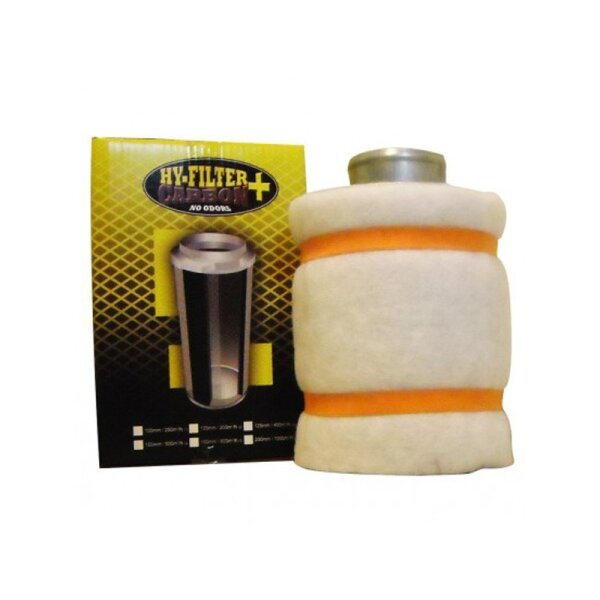 Aktivkohlefilter 100mm Grow max 250m³/h kompakt geruchsneutral 28cm
