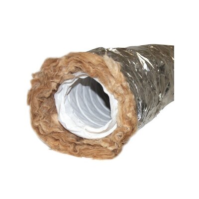 Schallgedämmtes Lüftungsrohr 3m gedämpft...