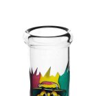 Rasta Smile Beaker Bong 14,5mm New Ways Glasbong Rasta-Design