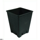 Pflanzentopf 6,2L Schwarz viereckig Indoor Grow Anzucht Blumentopf