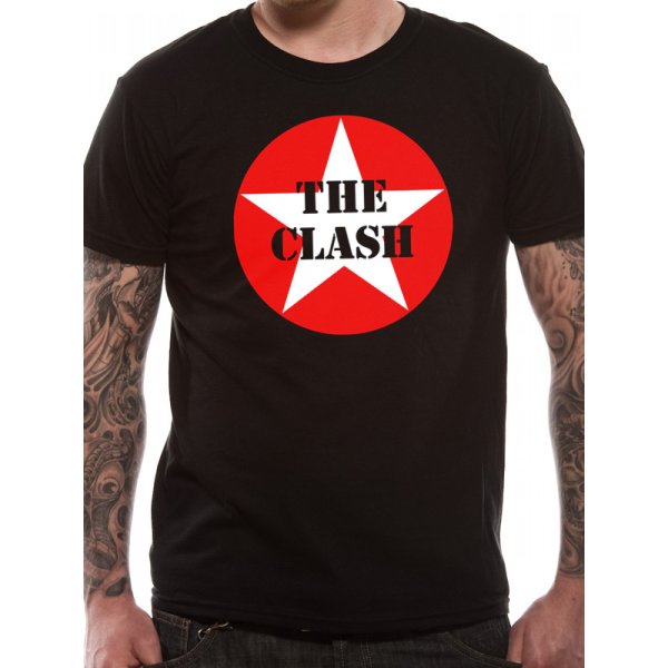 The Clash Shirt  Star Badge schwarz