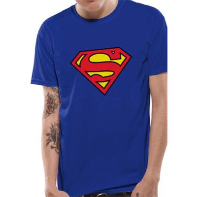 Superman Logo Shirt  blau