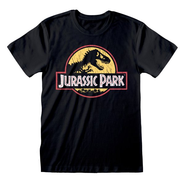 Jurassic Park Shirt  Original Logo distressed