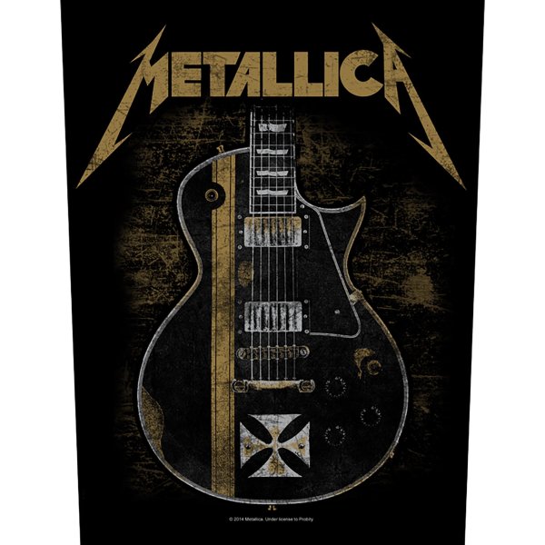Metallica Backpatch "Hetfield Guitar" schwarz gold