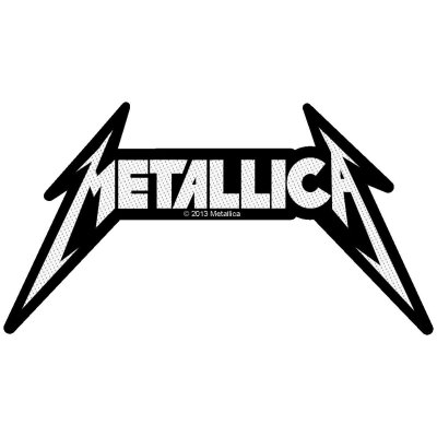 Metallica Patch &quot;Shaped Logo&quot; schwarz wei&szlig;