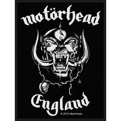 Motorhead Patch &quot;England&quot; schwarz wei&szlig;