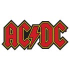 AC/DC Patch &quot;Logo cut out&quot; rot gelb
