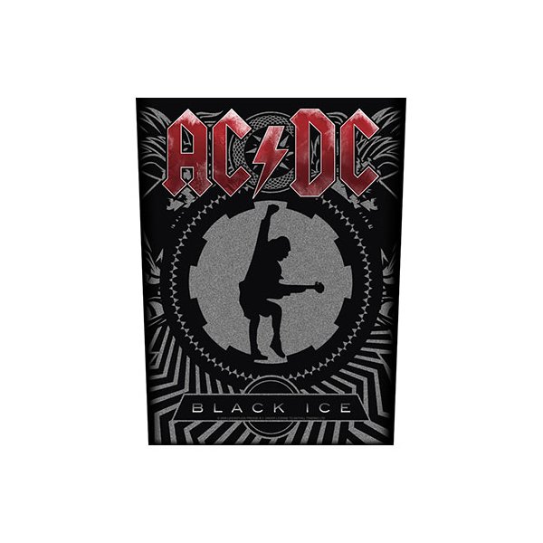 AC/DC Backpatch "Black Ice" schwarz grau rot