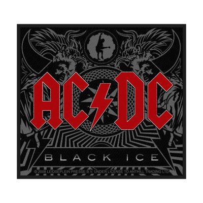 AC/DC Patch "Black Ice" schwarz rot