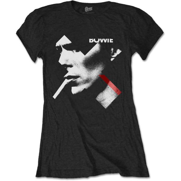 David Bowie Frauenshirt X Smoke red