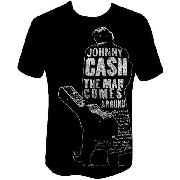 Johnny Cash Shirt S Man comes around