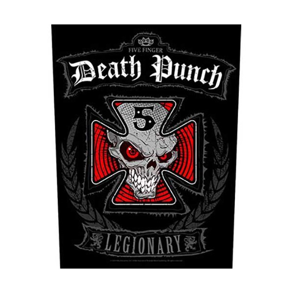 Five finger death punch Backpatch "legionary" schwarz rot