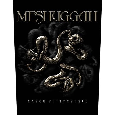 Meshuggah Backpatch &quot;Catch 33&quot; schwarz gold