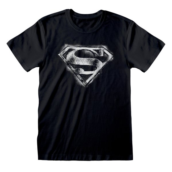 DC Superman – Distressed Logo T Shirt