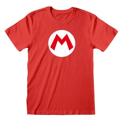 Nintendo Super Mario &ndash; Mario Badge T Shirt