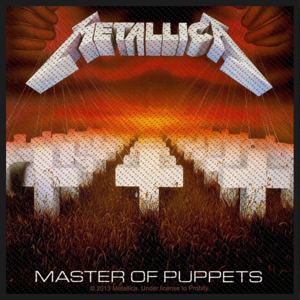 Metallica Master Of Puppets Standard Patch offiziell lizensierte Ware