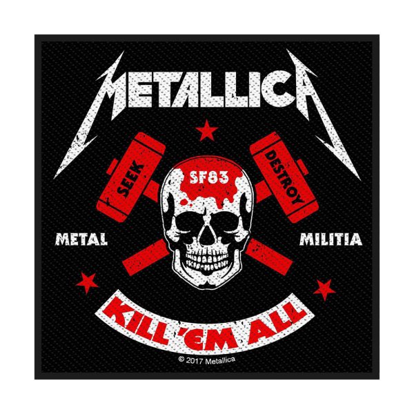 Metallica Metal Militia Standard Patch offiziell lizensierte Ware