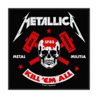 Metallica Metal Militia Standard Patch offiziell lizensierte Ware