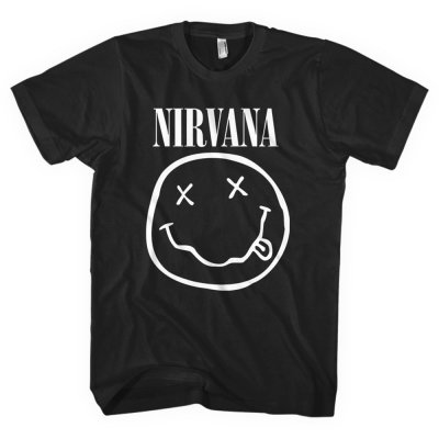 Nirvana Shirt White Smiley