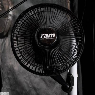 RAM Clip-Ventilator oszilierend 20 W, D:18cm 4 in 1 Aufhängesystem-Sytem