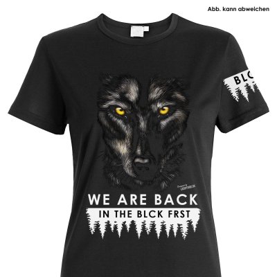 Blck Frst Wolf Girly mit Ärmellogo, Shirt