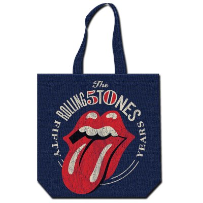 The Rolling Stone 50th Anniversary Einkaufstasche mit Rei&szlig;verschluss