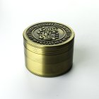 Grinder Antic Gold Ø: 60 mm, 4 Part mit Sieb und Schaber