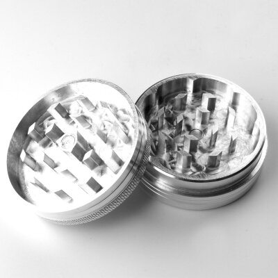 Grinder mit Sticker Alu 2tlg 50mm individuell