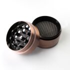 Grinder Cooper 40mm 4-teilig mit Sieb & Schaber Metall-Kräutermühle
