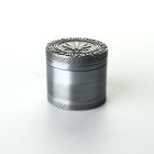 Grinder Silver Grey Ø: 40 mm, 4 Part mit Sieb und Schaber