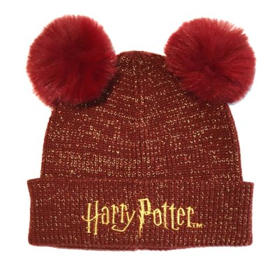 Harry Potter - Logo Rot Beanie M&uuml;tze