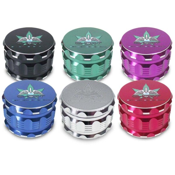 Notch Grinder Silber 50mm mit Beutel Premium Küchenkräuter-Mühle