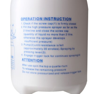 AQUAKING Drucksprayer 2L Sprühflasche Grow