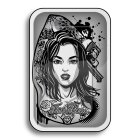Clipper Rolling Tray Tattoo Girl Tablett 28x18,5cm