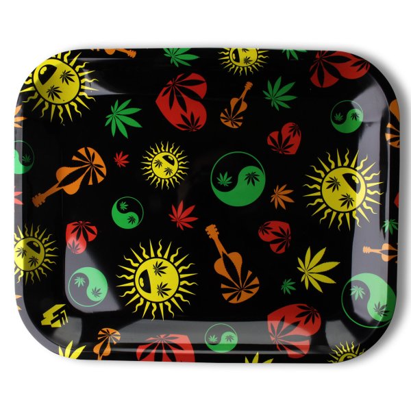 Clipper Rolling Tray Weed Shapes, 34 x 28 cm