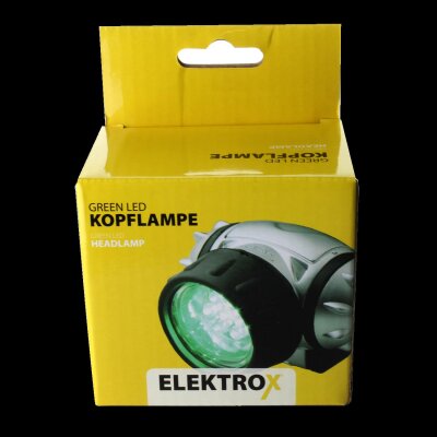 Elektrox LED Kopflampe Grün Pflanzenpflege Grow