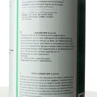 Bio Nova PK13/14 1L Blütedünger Grow Nährstofflösung Blüte Indoor