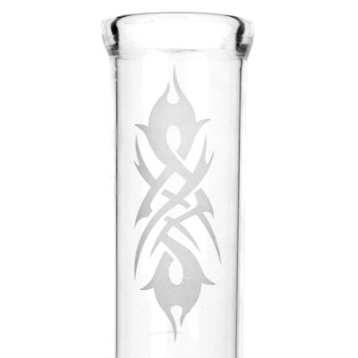 Tribal Tattoo Bong 14,5 New Ways Glasbong Design Edition