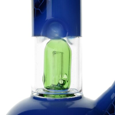 Billo Bong Blau 14,5mm Jelly Joker Glasbong Wasserpfeife Rauchzubehör