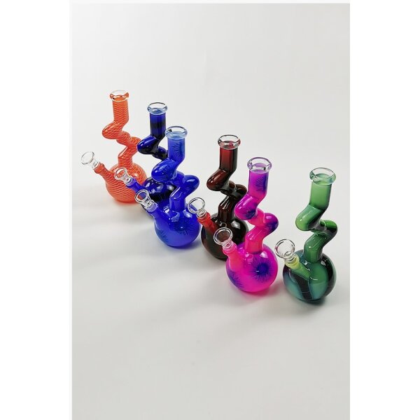 Snake Bong Grün 14,5mm Jelly Joker Glasbong Wasserpfeife Schlange