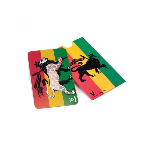 Grinder Card Rasta Löwe 8,5x5 cm Edelstahl Lion Design