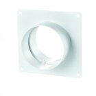 Rundrohrverbinder 150mm Flansch PVC Grow Lüftung Verbindung