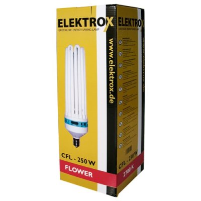 Elektrox Energiesparlampe für Blütenphase 250W...